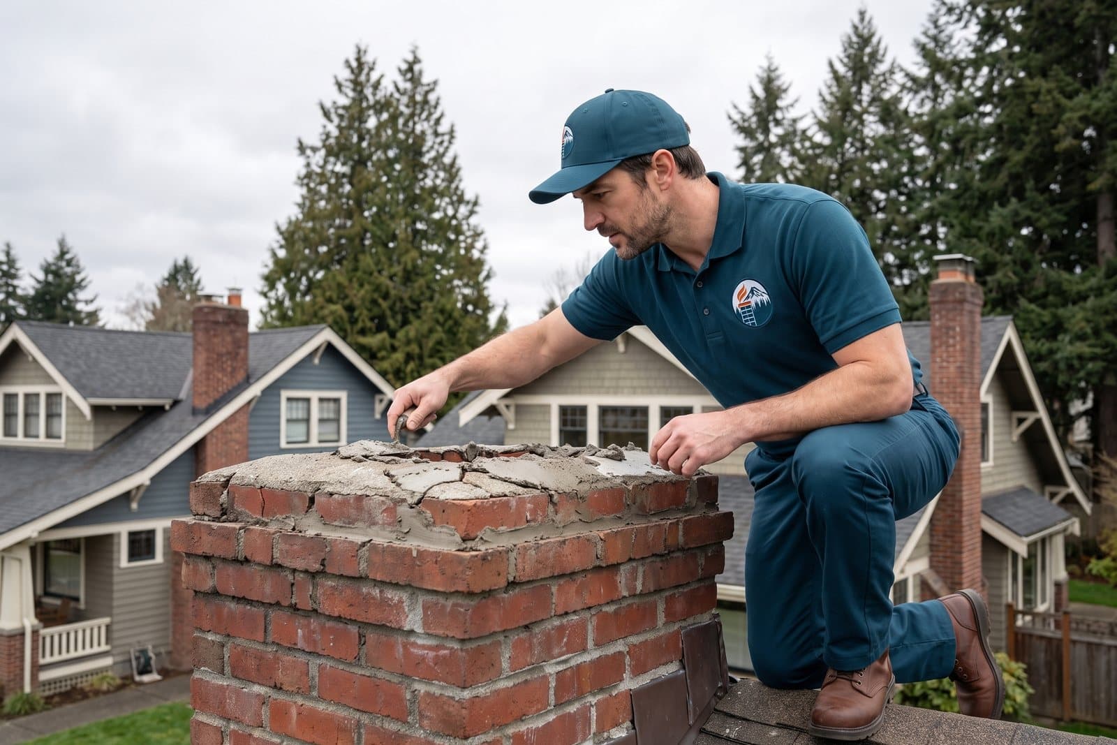 Masonry Repair (Crown / Repointing) in Washington — chimney crown repair and repointing