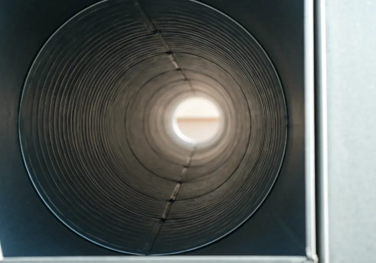 After — air duct cleaning: Dust-caked supply ducts cleared so the house breathes cleaner air.