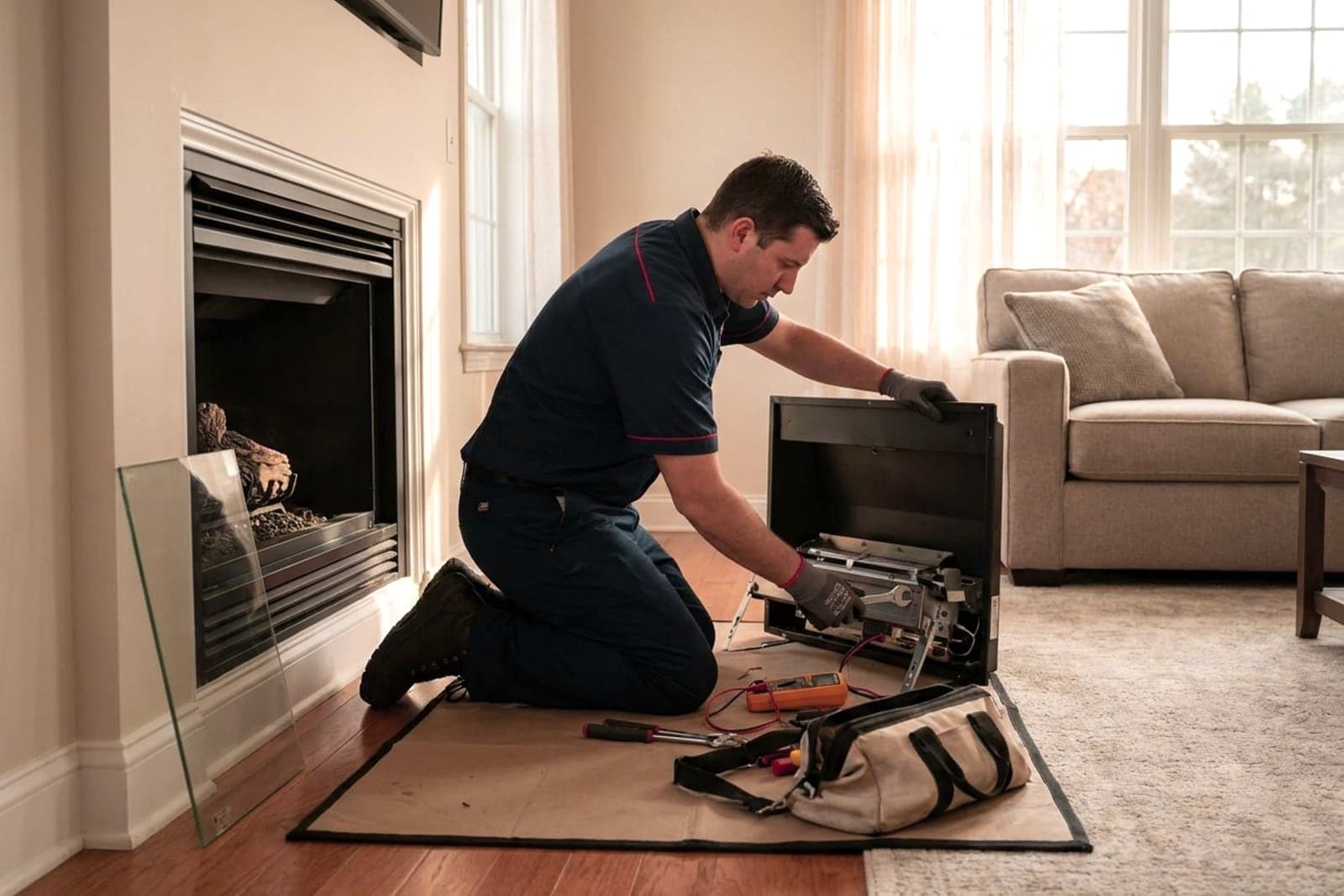 Gas Fireplace Service in Washington — gas fireplace service and tune-up